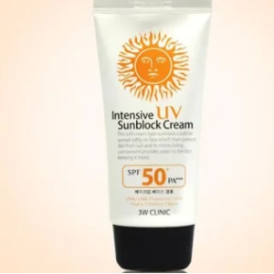 3W Clinic Intensive UV Sunblock Cream SPF50+/PA+++ 70ml